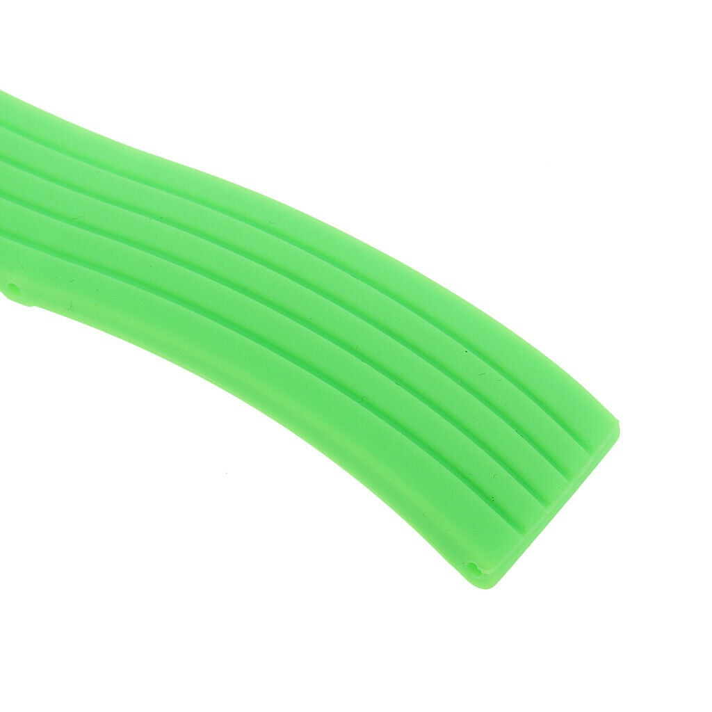 19.5cm Fashion Casual Green Waterproof Silicone Rubber Watch Strap Band