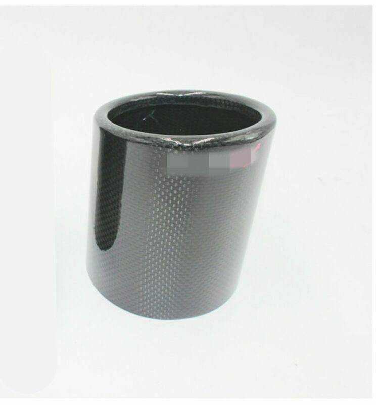 1 X 89mm Glossy 100% Carbon Fiber  Outlet 89mm Exhaust muffler tip Cover