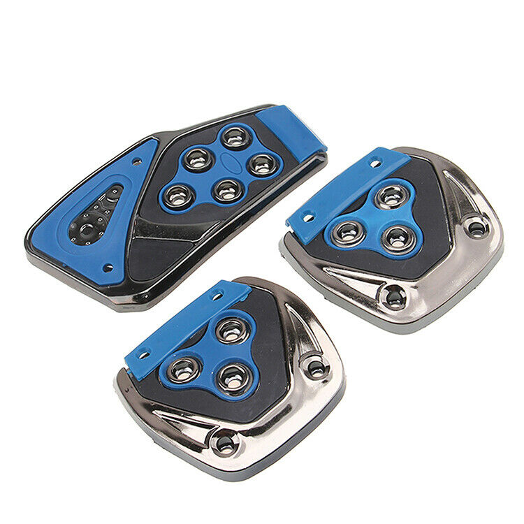 Universal Car Speed Sporty Non-Slip Manual MT Gas Brake Foot Pedal Pad Cover Cap