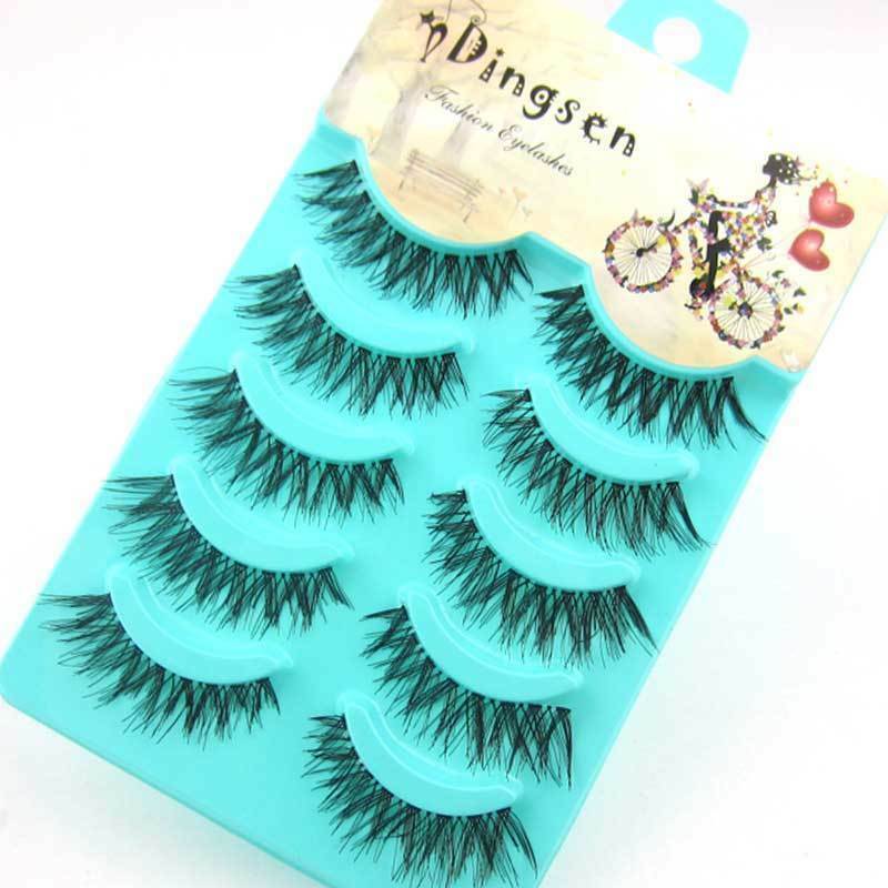 Wholesale 5 pairs Makeup  Natural Fashion False Eyelashes Soft Long Eye Lash