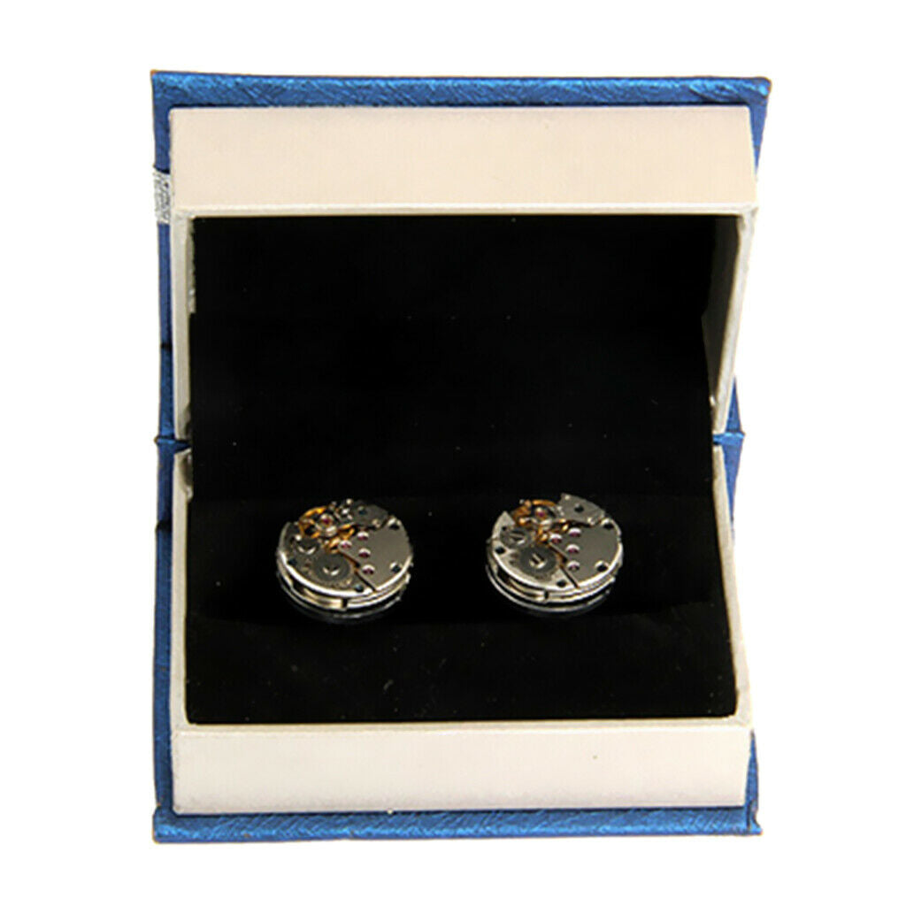 Exquisite Cardboard Velvet Cuff Links Ring Holder for Wedding Engagement