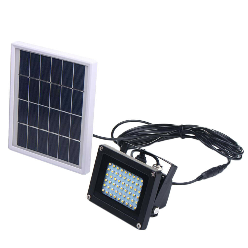 Solar 54Leds Waterproof Flood Spot Lamp For Outdoor Garden Yards Roads Patio