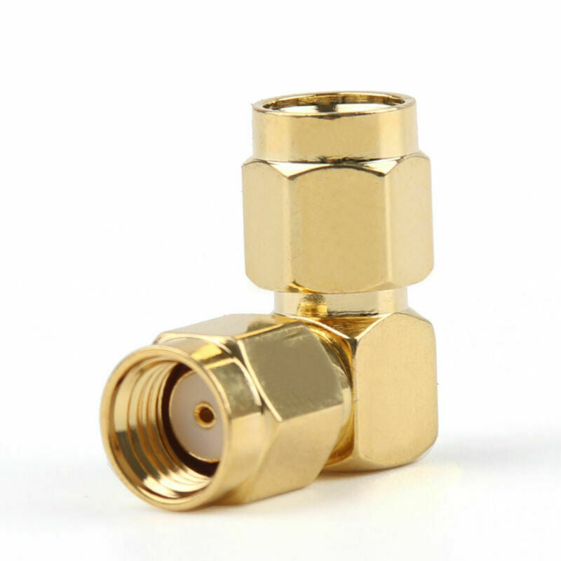 1x Adapter RP-SMA Male Jack To SMA Male Plug 90¡ã Connector Right Angle  B5