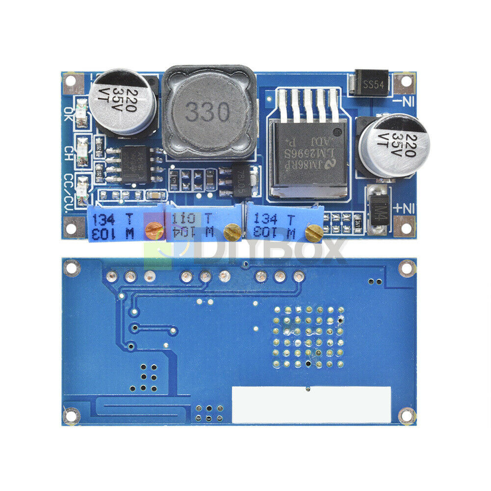 10Pcs LM2596 LED Driver DC-DC 3A Step-down Adjustable CC CV Power Supply Module