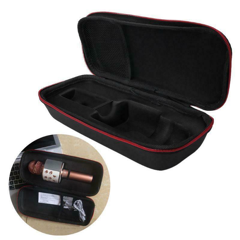 Microphone Storage Box Protective Bag Carrying Case Pouch Shockproof Travel for