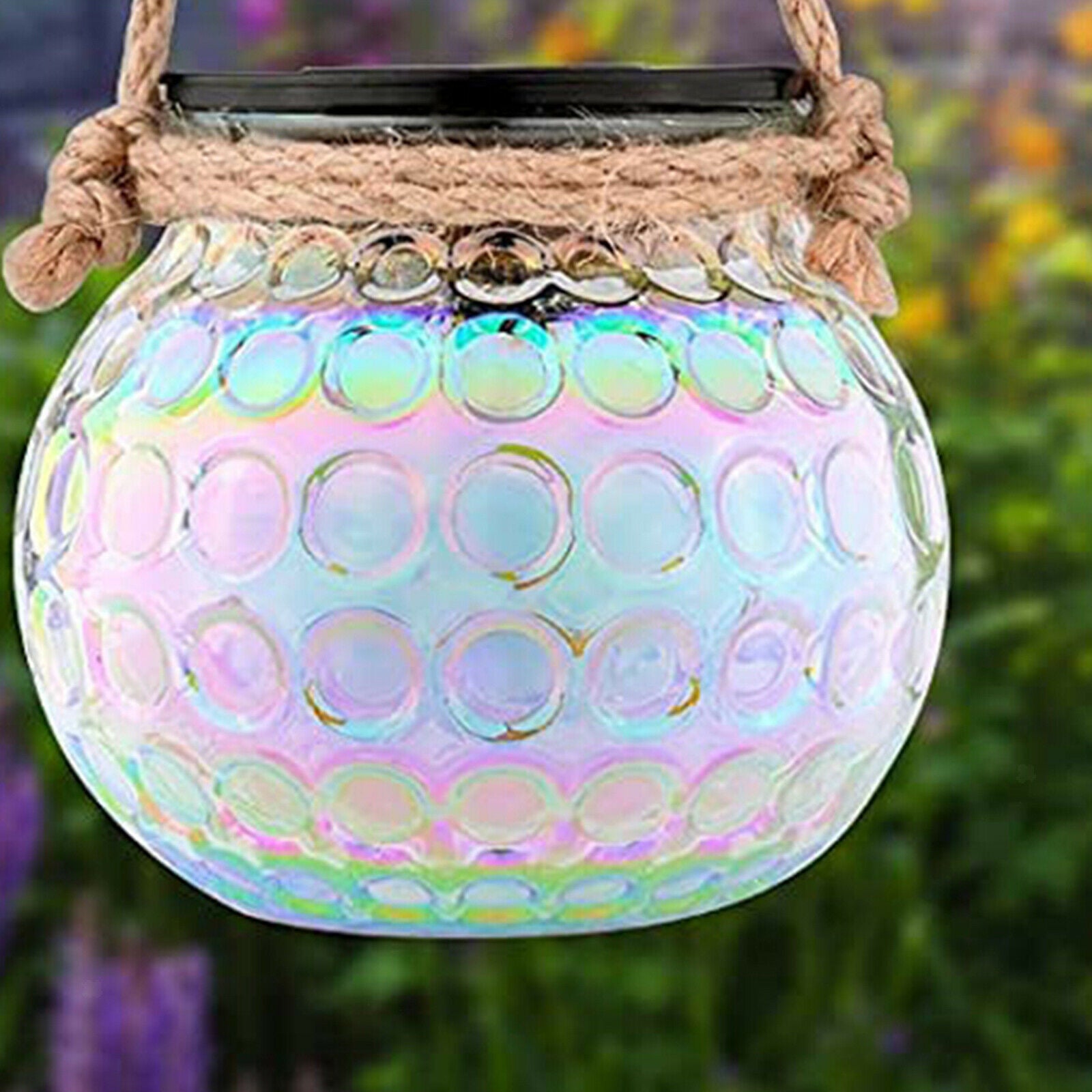 Solar Power Garden Light Pathway Walkway Tree Front Door Safe Hanging Lights