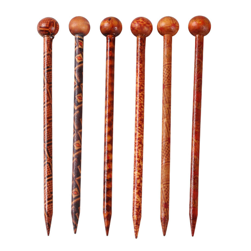 3X Mixed 6pcs Hair Pin Femle Traditional Chinese Hair Stick Pin Assorted Retro