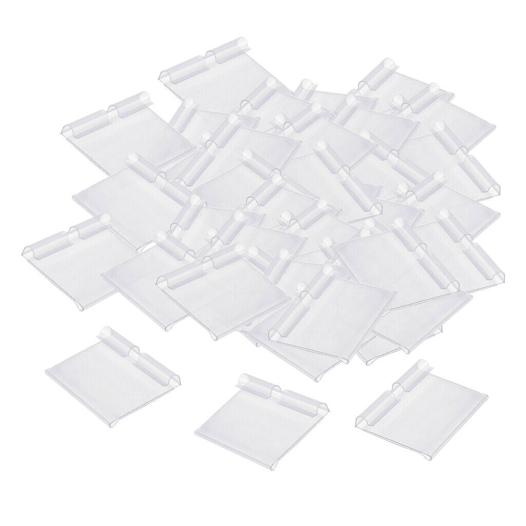 3X Clear Plastic Label Holder Retail Price Tag Label Holder 60x42mm