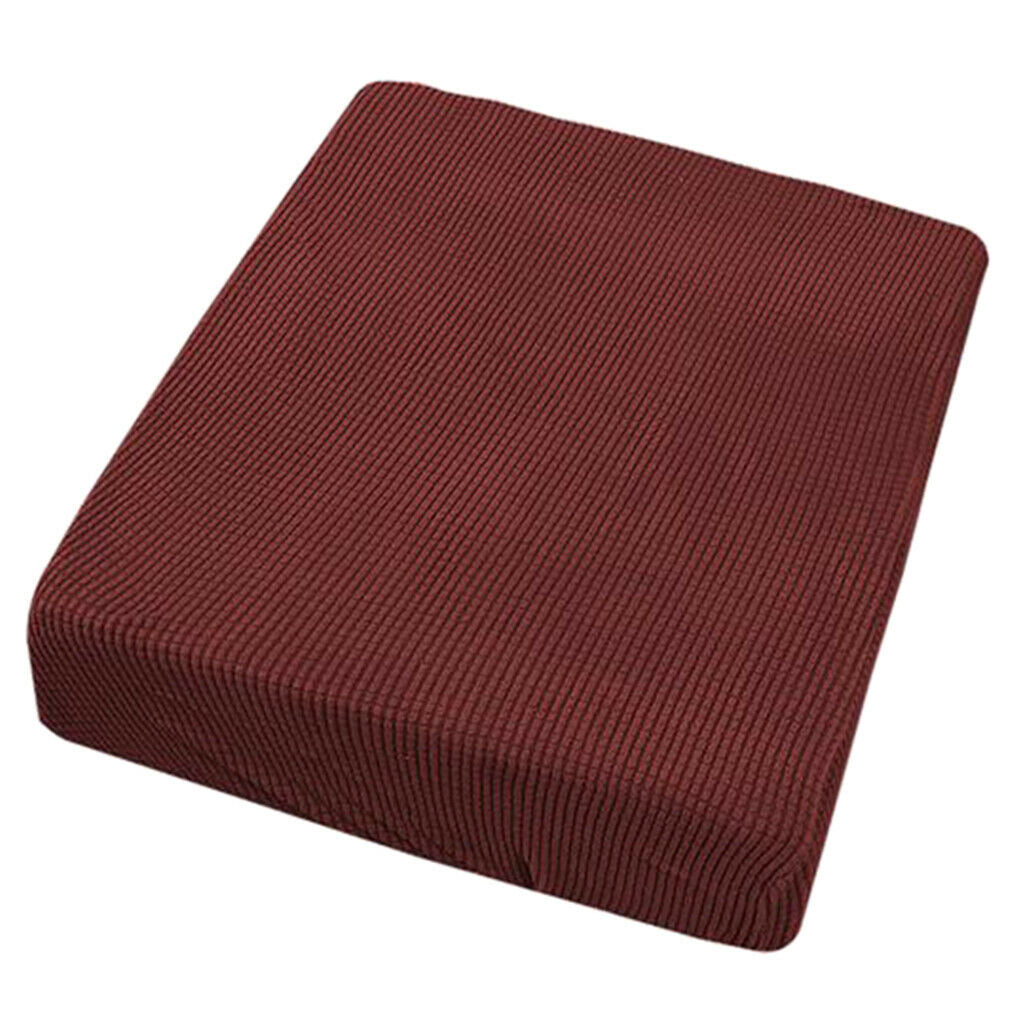 4Pcs 1 Seater Red Color Spandex Fabric Sofa Futon Seat Cushion Covers Couch