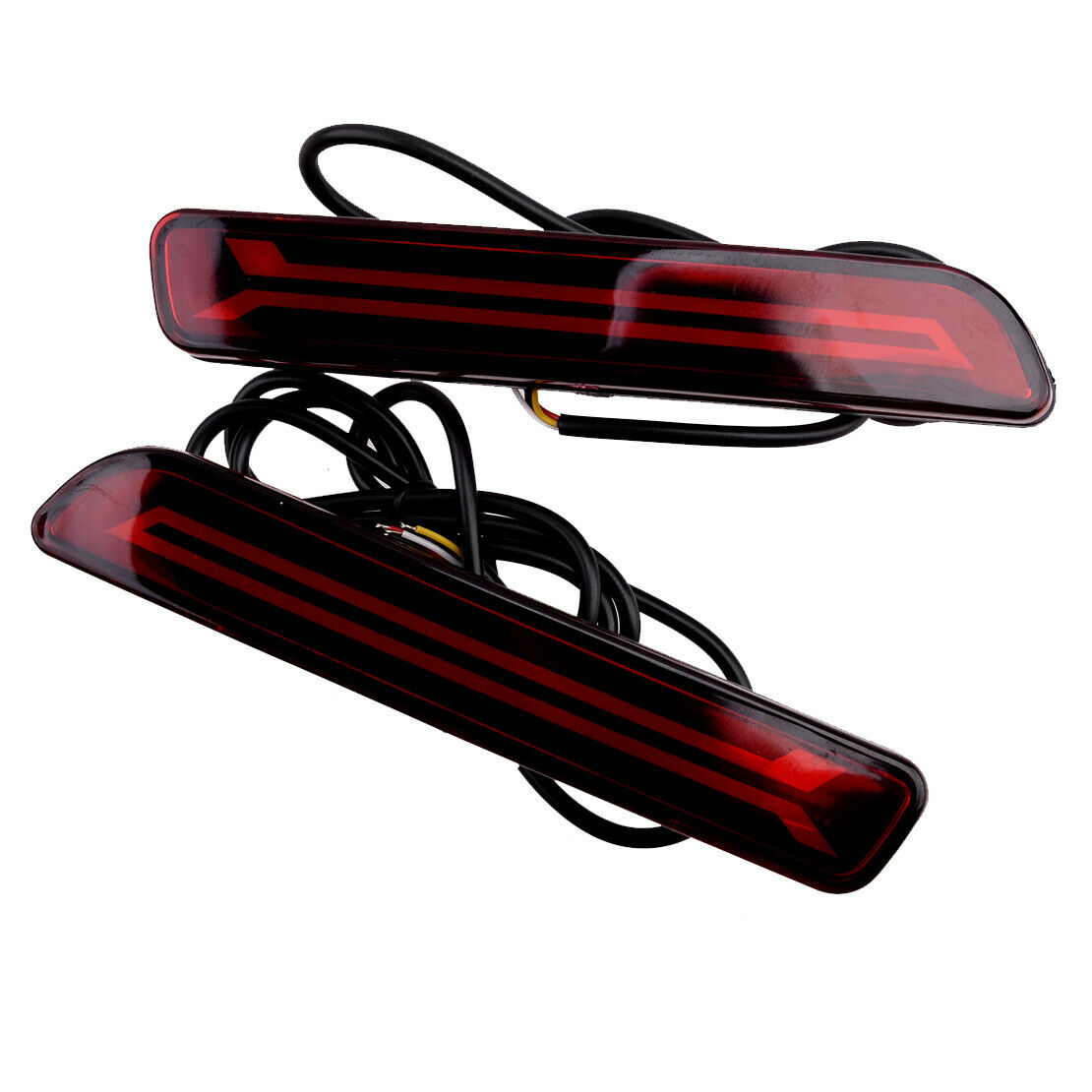 Red Lens LED Rear Bumper Reflector Brake Lights Fit For Suzuki SX4 2007-2017
