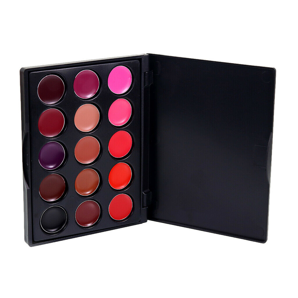 15 Colors Mini Makeup Matte Lip Gloss Lipstick Pigment Palette Comestic Kit