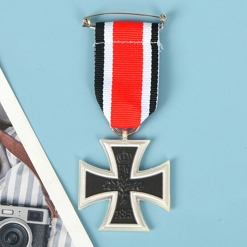 1Pc Germany Medal 1813 1870 Year Iron Cross Medal Badge Pin With Rib FT