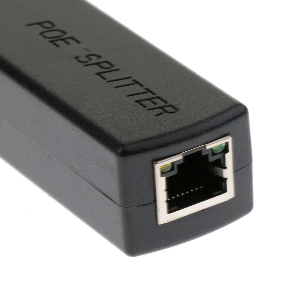 10Pcs Active PoE Splitter Power Over Ethernet 48V to 12V Compliant IEEE802.3af