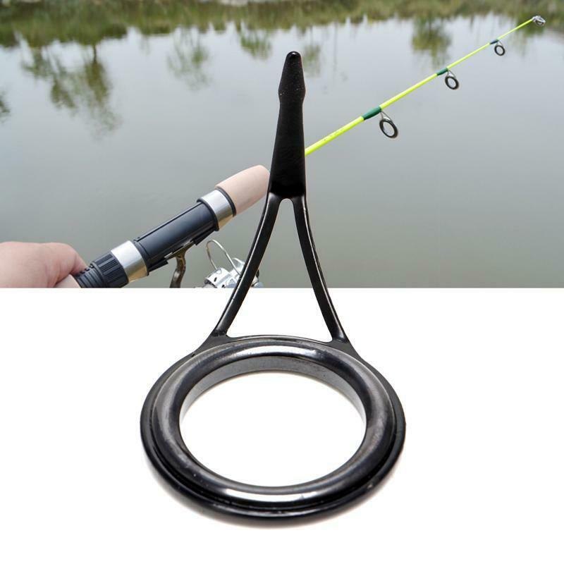 8pcs 8 Size Fishing Rod Guide Tip Top Ring Circle Pole Repair Kit Set Fishing