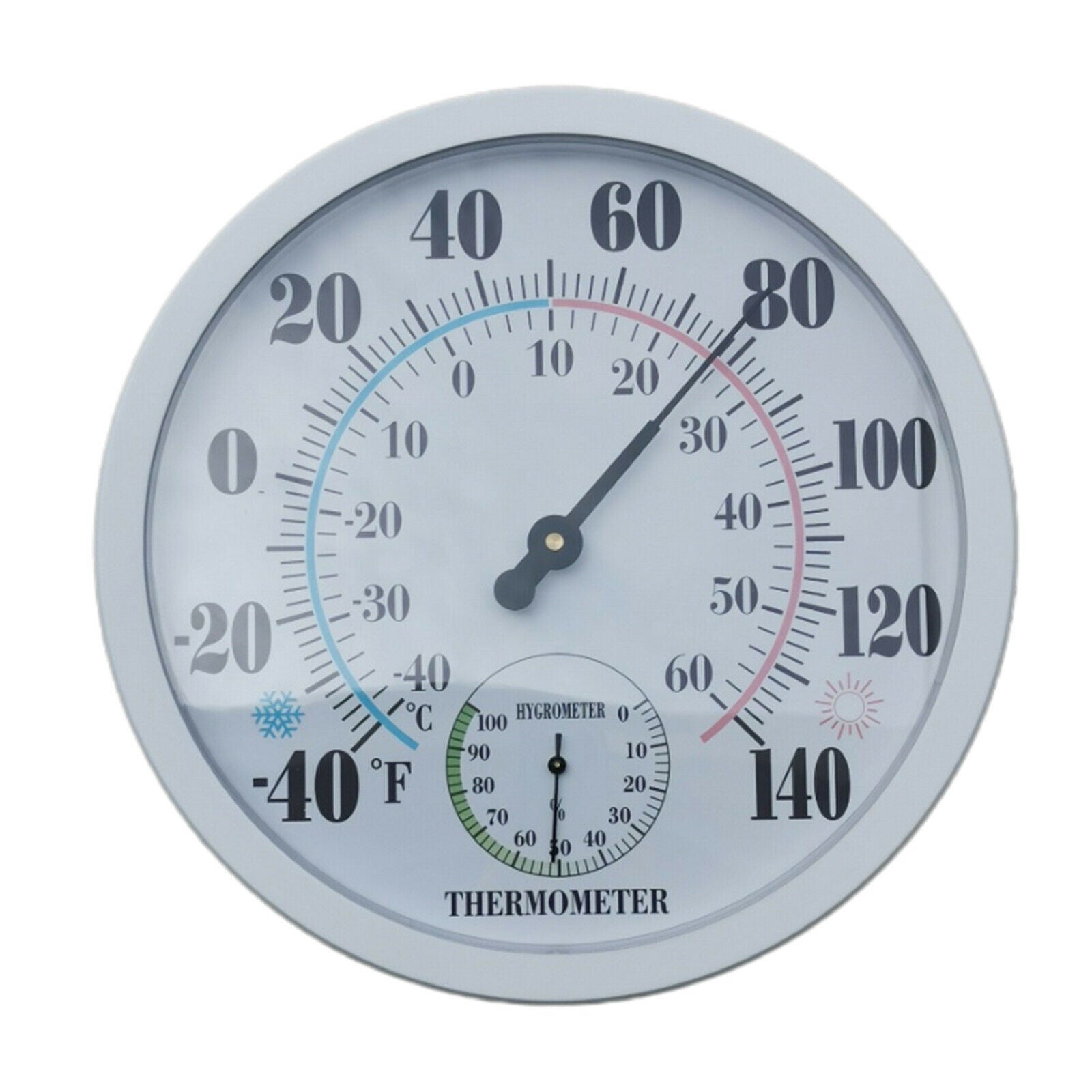 Wall Outdoor Wet Hygrometer Humidity Temperature Meter Thermometer
