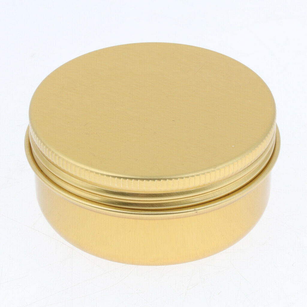 20 Pack 50gAluminum Round Lip Balm Tin Containers with Screw Thread Lid - Great