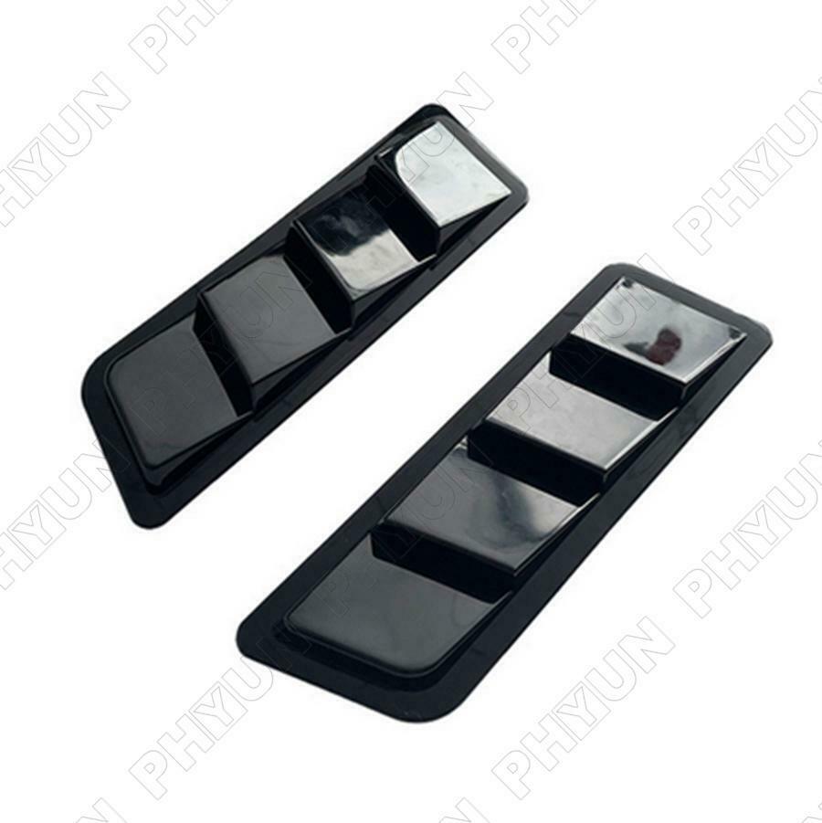 Universal Car SUV Decorative Air Flow Intake Hood Scoop Vent Cover Glossy Black