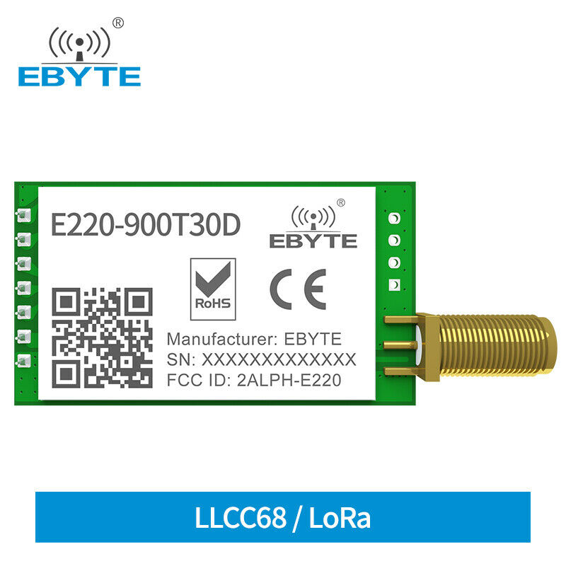 LLCC68 868MHz 915MHz Ebyte  LoRa E220-900T30D DIP Module long range lora module