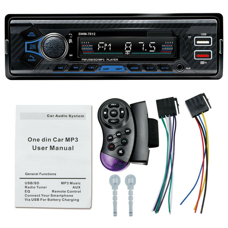 Car Bluetooth MP3 Player Car Radio Amplifier U Disk Card Reader 4 RCA Outputs