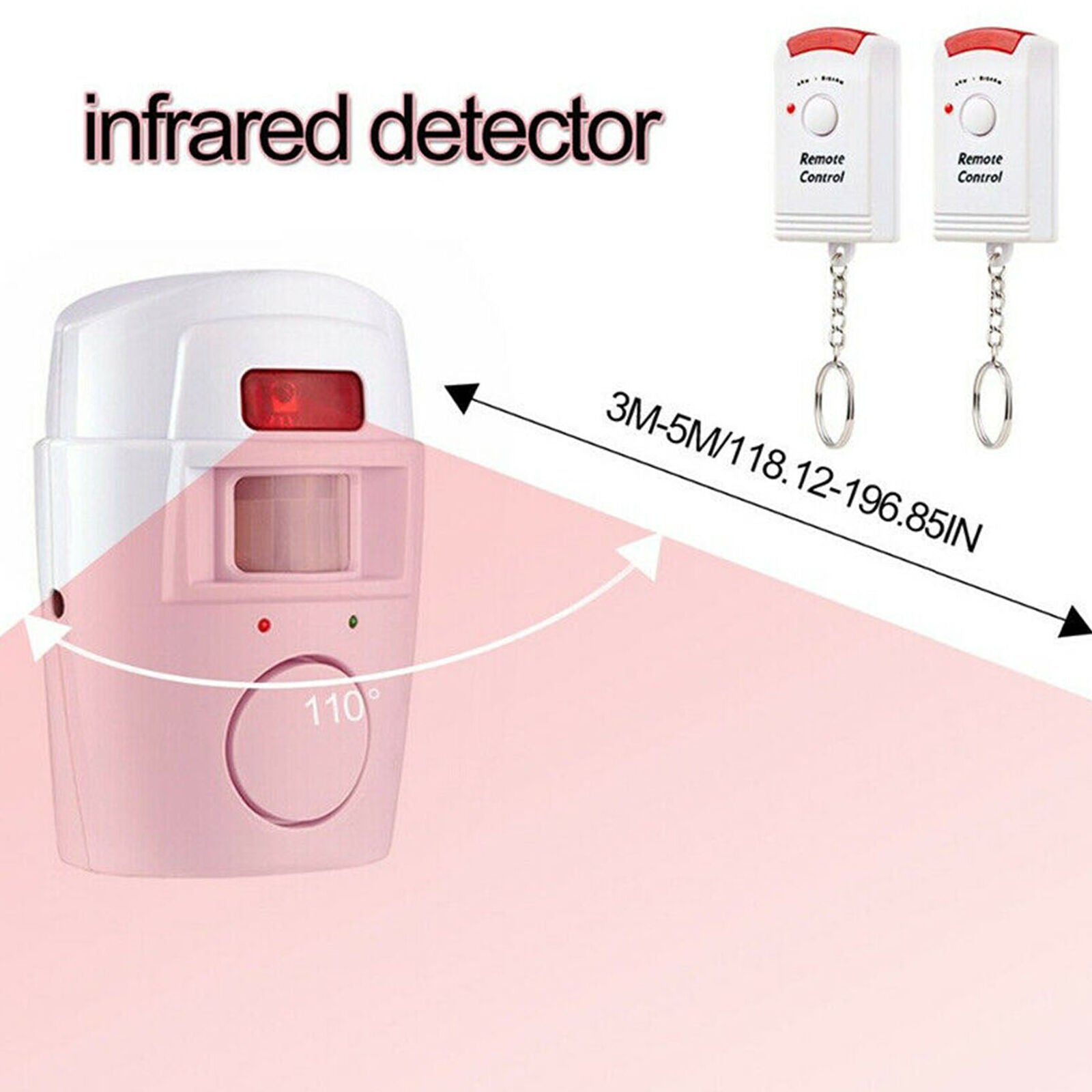 Home Security PIR MP Alert Infrared Sensor Anti-theft Motion Detector Alarm