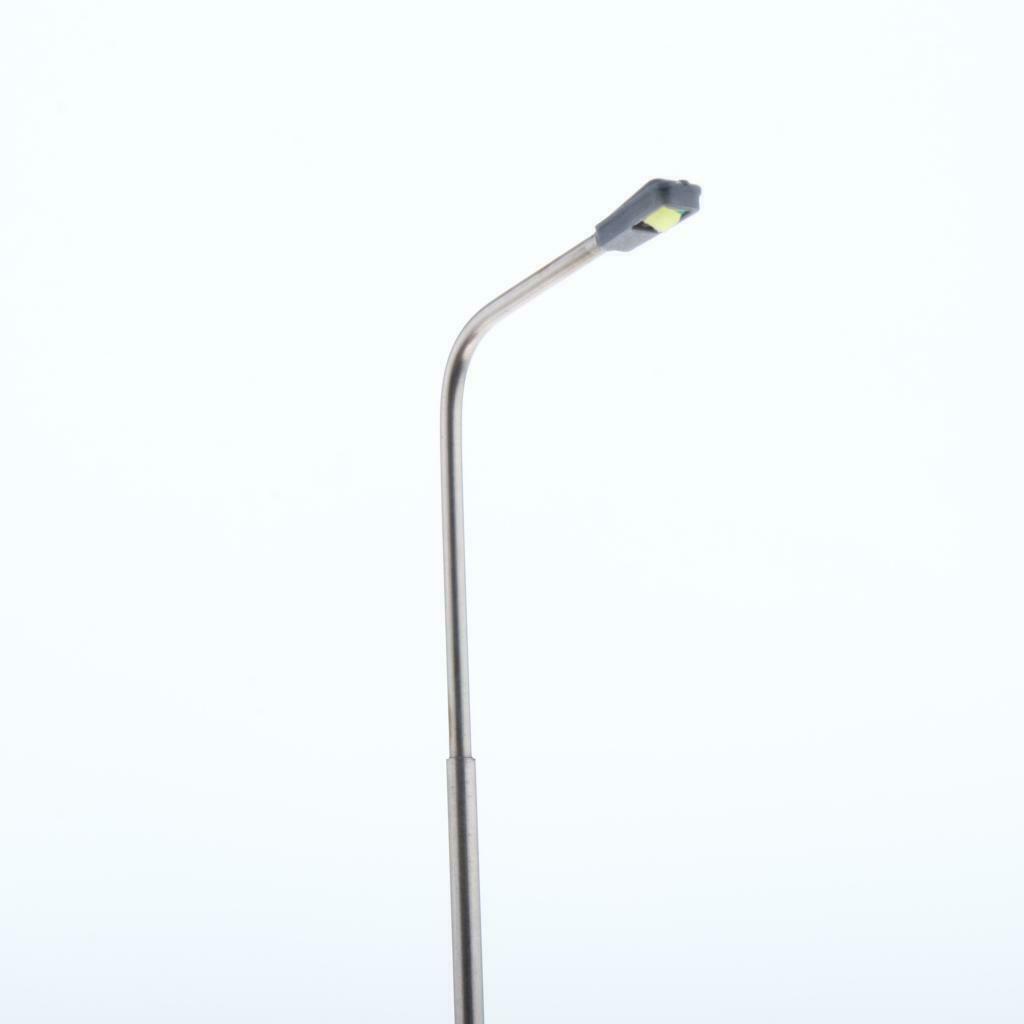 10pcs/pack LED Railway Train Lamp Post Street Lights for HO TT Scale 1:100