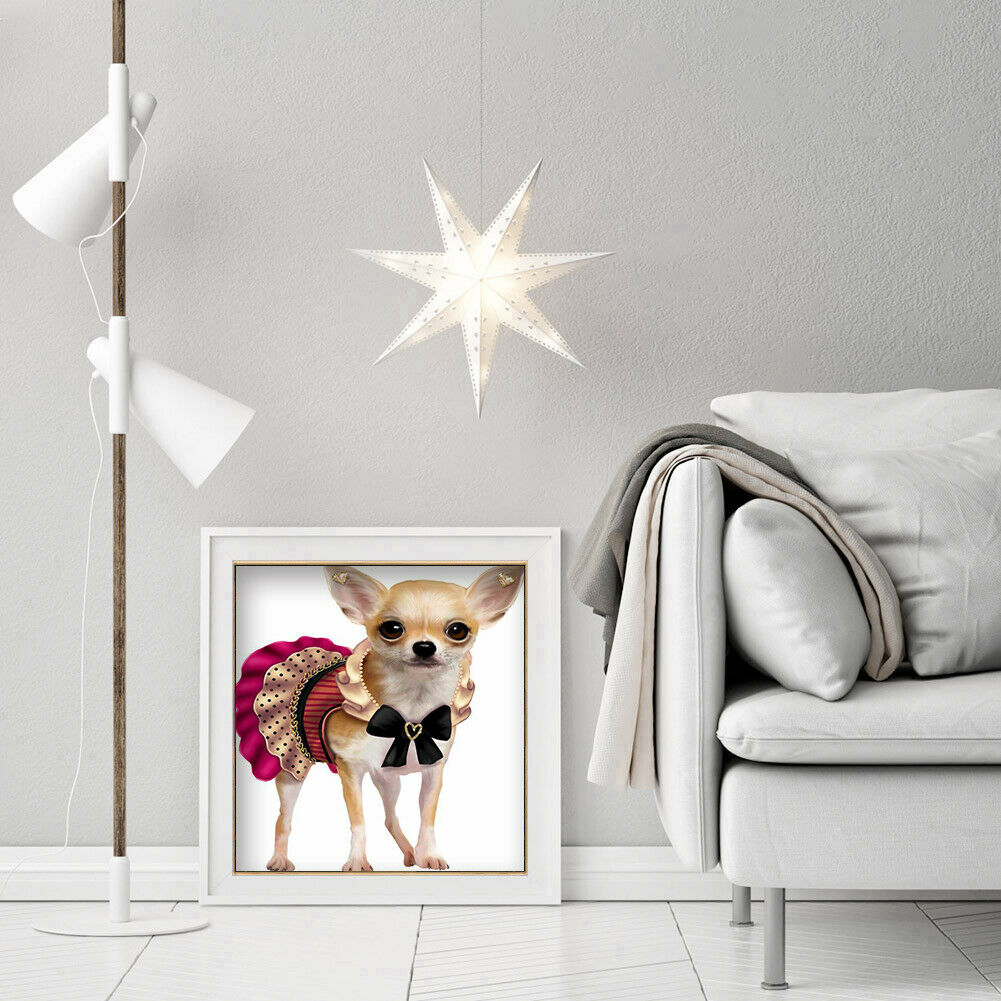 5D Diamond Painting Full Round Drill dog Picture of Rhinestone @