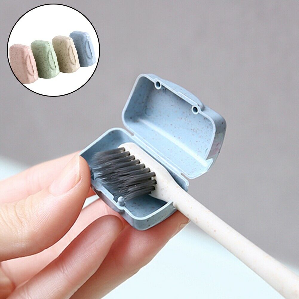 4Pcs Portable Toothbrush Head Cover Case Cap Travel Brush Cleaner Protector