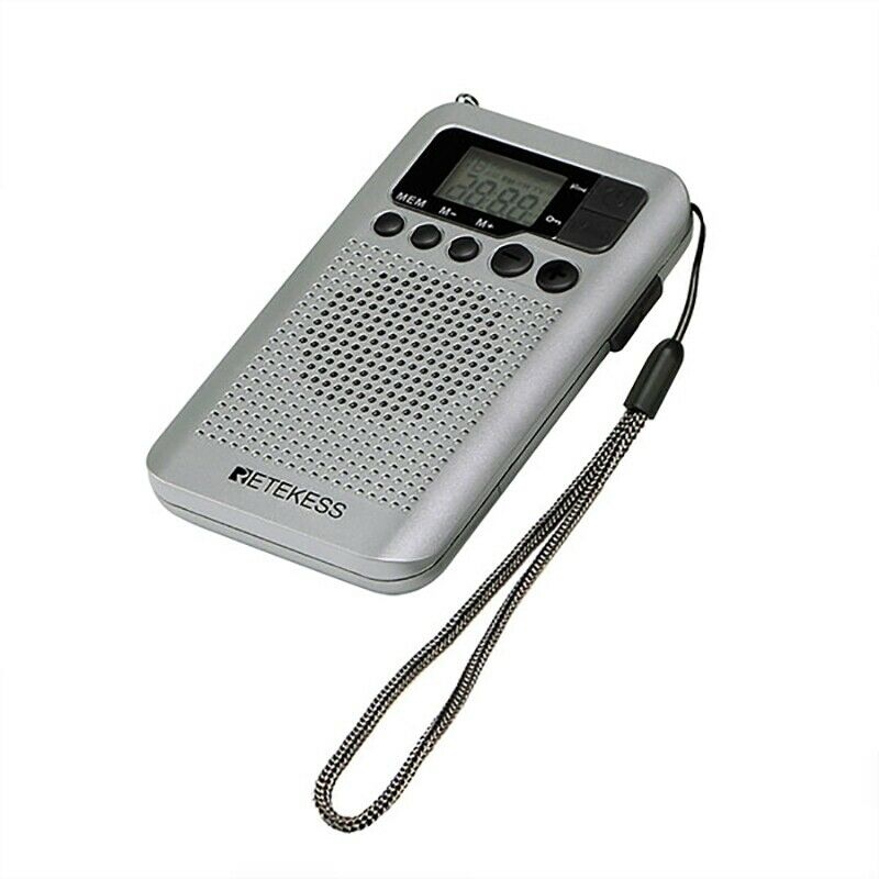 TR106 Portable FM AM Radio with LCD Display Digital Tuning Speaker Headphone Z9