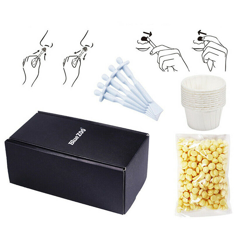 Nose Hair Removal Wax Kit Nasal Ear Hairs Painless Effective Safe Quick Bead Fx