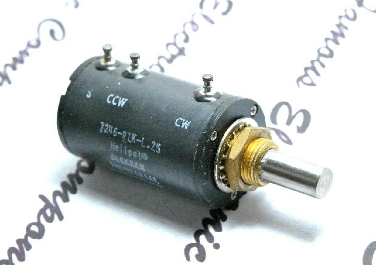 1pcs - BECKMAN 7246-R1K L.25 8612M Wirewound Potentiometer  Multi-Turn