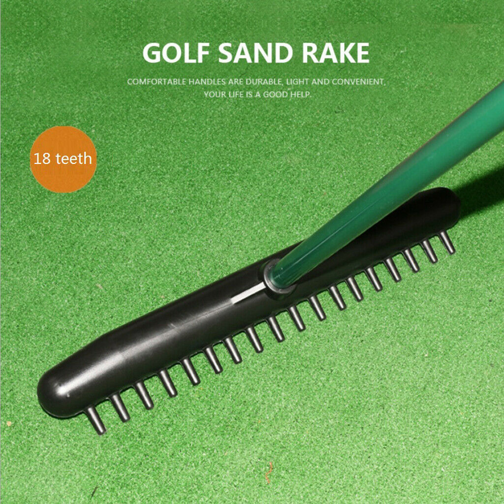 Golf Club Grip Rake Bunkers Rake Head Course Sand Pitch Care Maintain Tools Kit