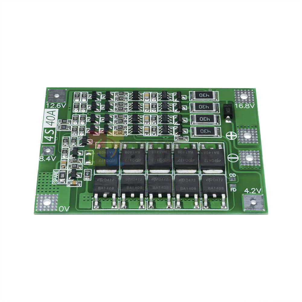 4S 40A Li-ion Lithium Battery 18650 Charger BMS Protection Board Balanced Module