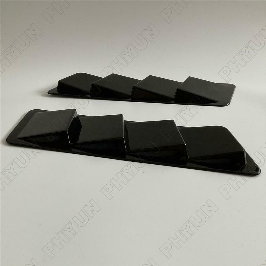 Glossy Black Car Decorative Air Flow Intake Hood Scoop Vent Cover Universal Kit