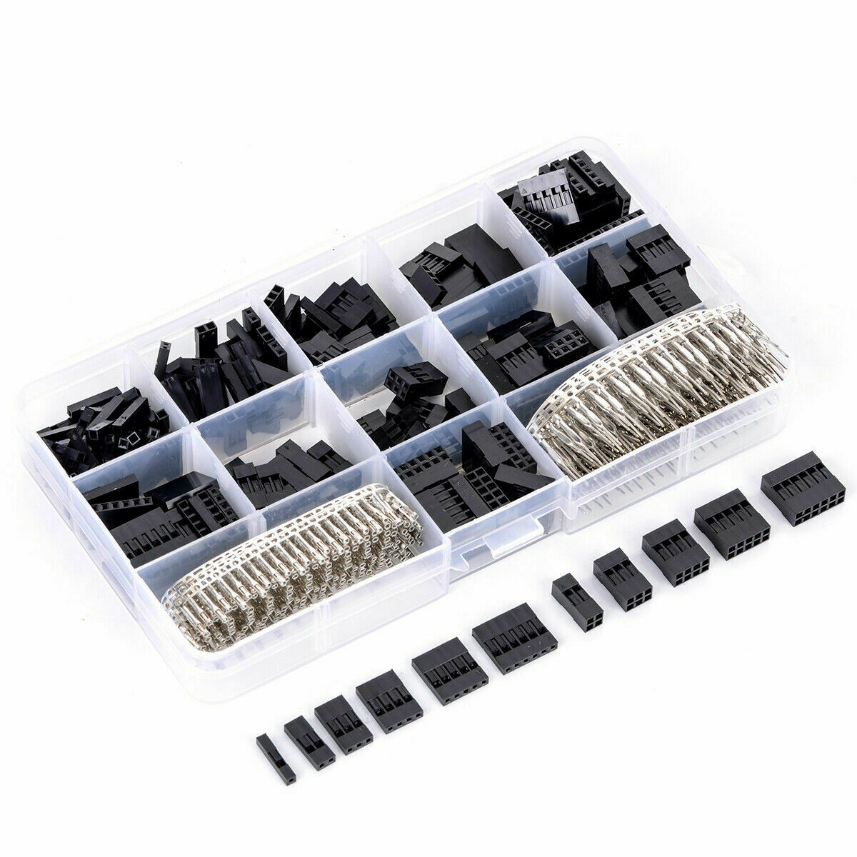620pcs Dupont Wire Pin Header Connector Housing Kit and M/F Crimp Pins