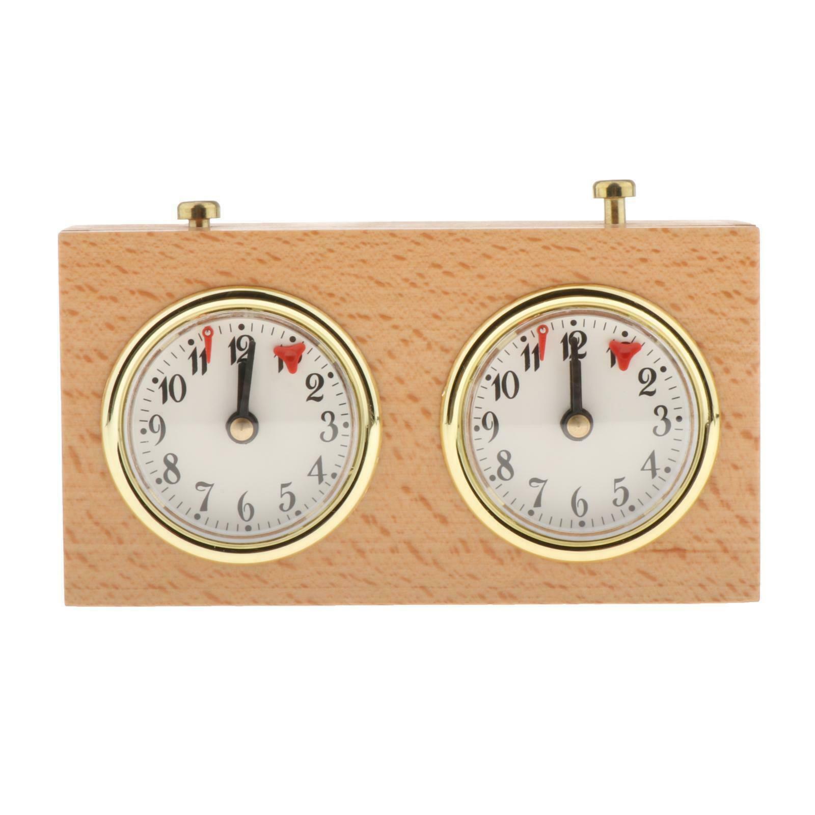 Wooden Casing International Chess Clock Mechanical Count Up Down Timer
