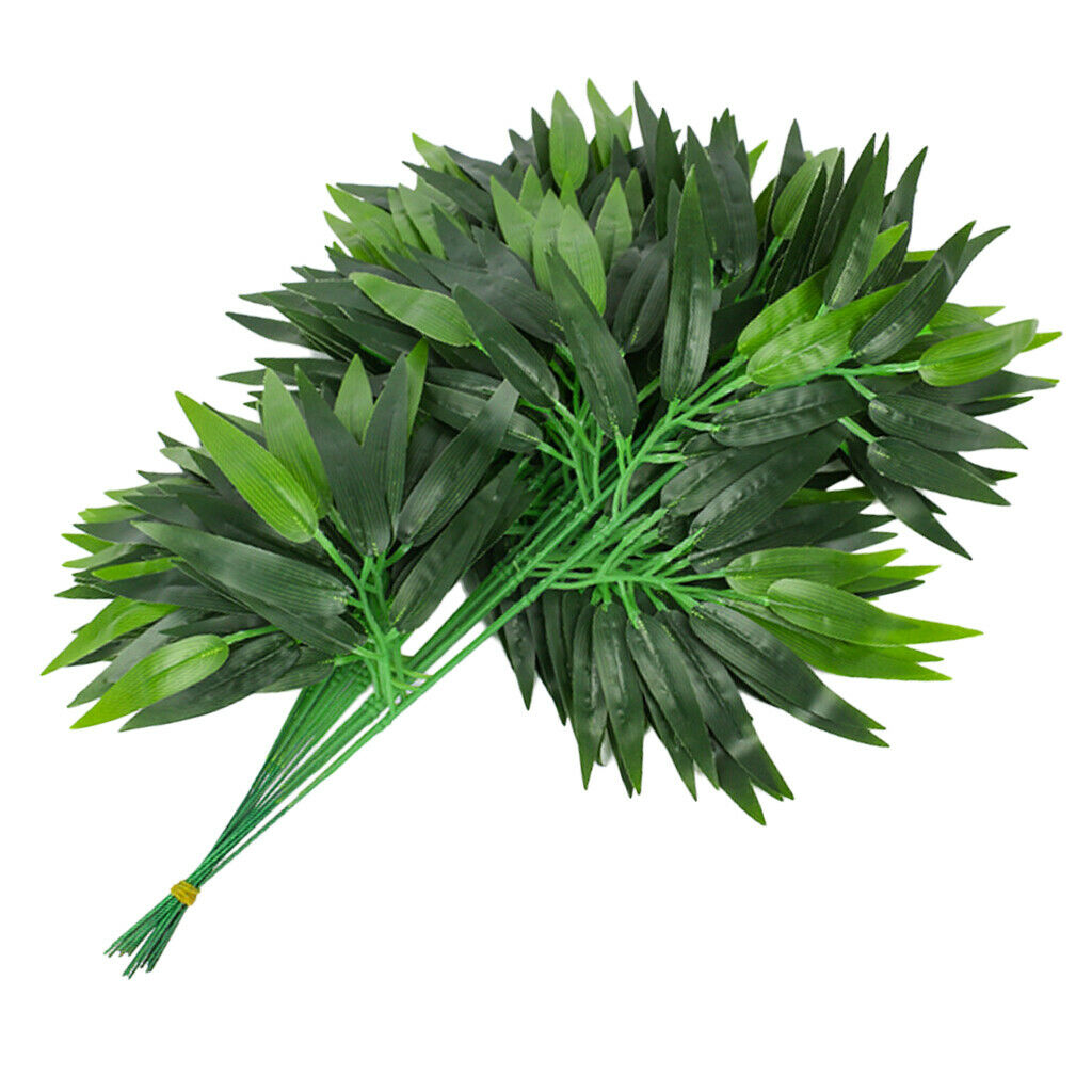 24pcs Artificial Bamboo Plant Bush Plant Stems 50/65cm for Indoor Home Decor