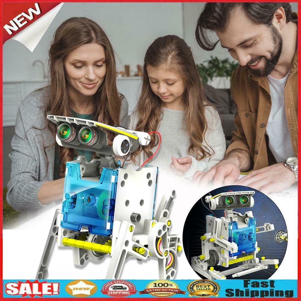 Children DIY Solar Robot Assembly Intelligent Kit Kids Education Experiment Toys