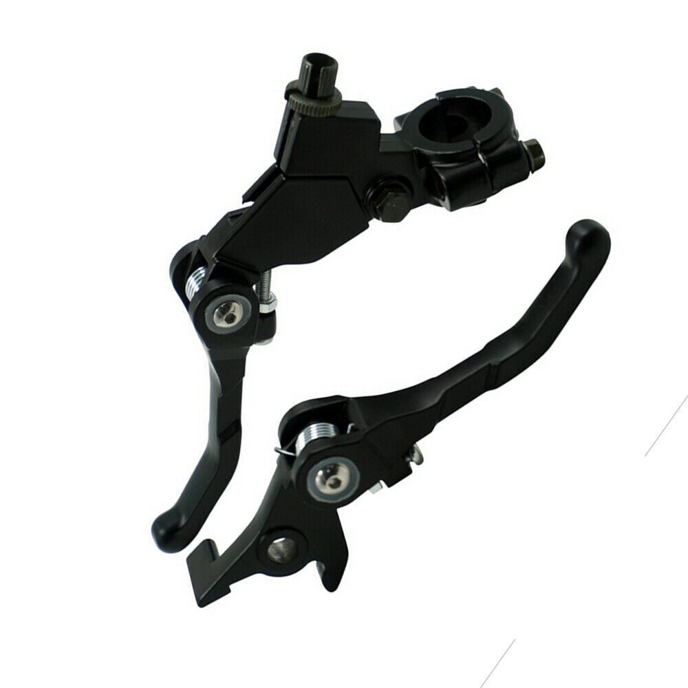 2x Black Aluminum Folding Clutch lever Brake Lever For Dirt Pit Bike 50cc-200cc