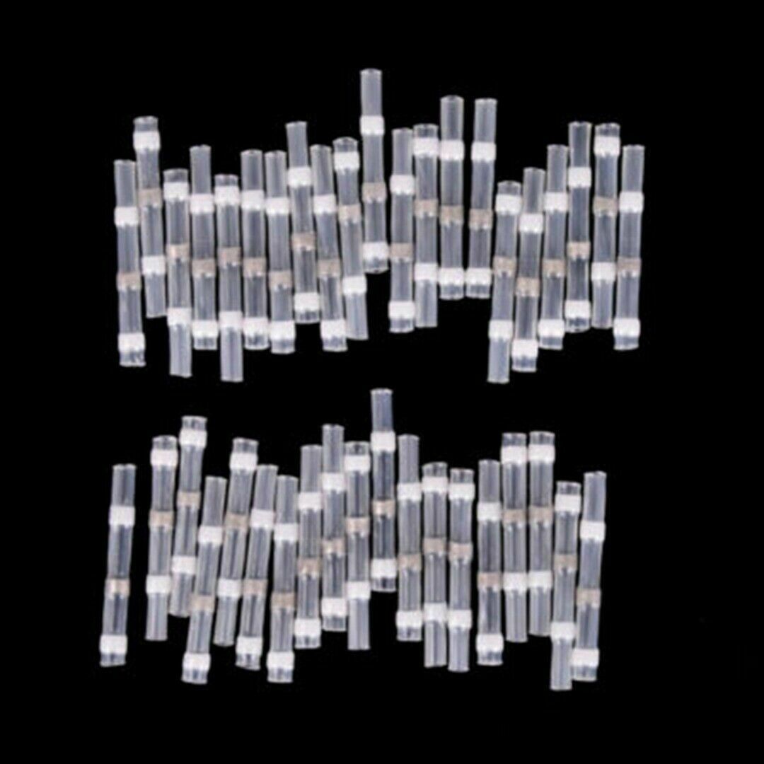 26-24AWG Waterproof Solder Sleeve Heat Shrink Wire Splice Connector 50pcs