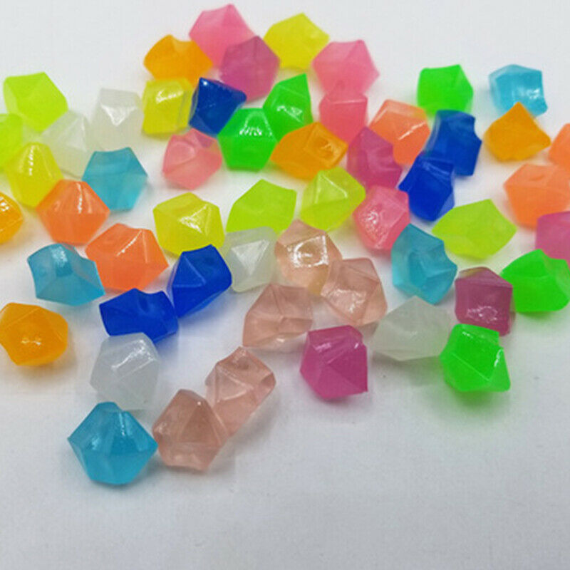 300pcs Glow Pebbles Glow in the Dark Garden Pebbles Glowing Stones for WalkwFCA