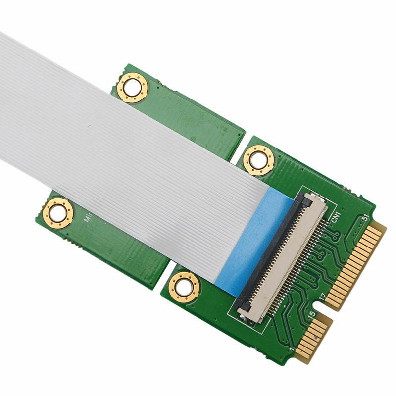 Mini Pci-E To Usb Pci-E Express 1X Riser Extender Adapter Card+15/25Cm Fpc CabN8