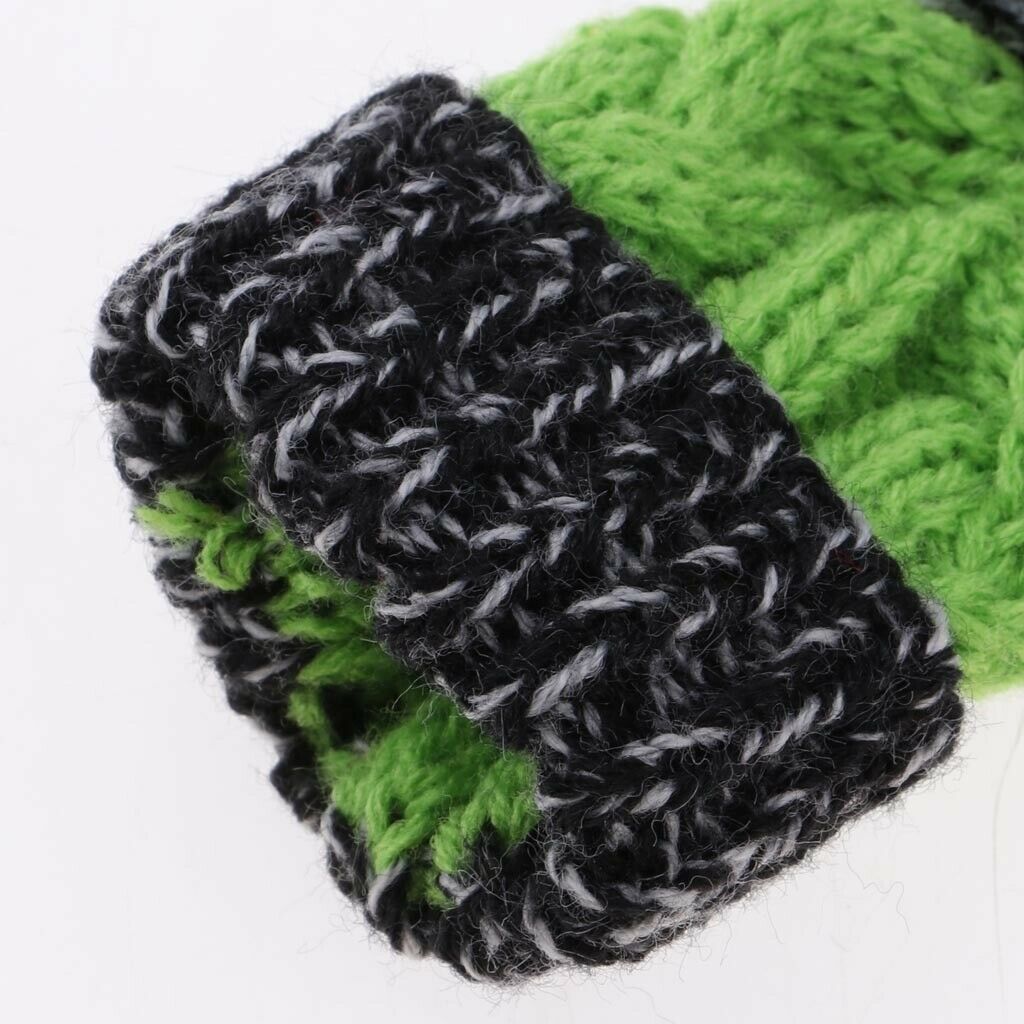 Cute Wool Knitted Hat Ski   Christmas Hat Winter Outfit For  Green
