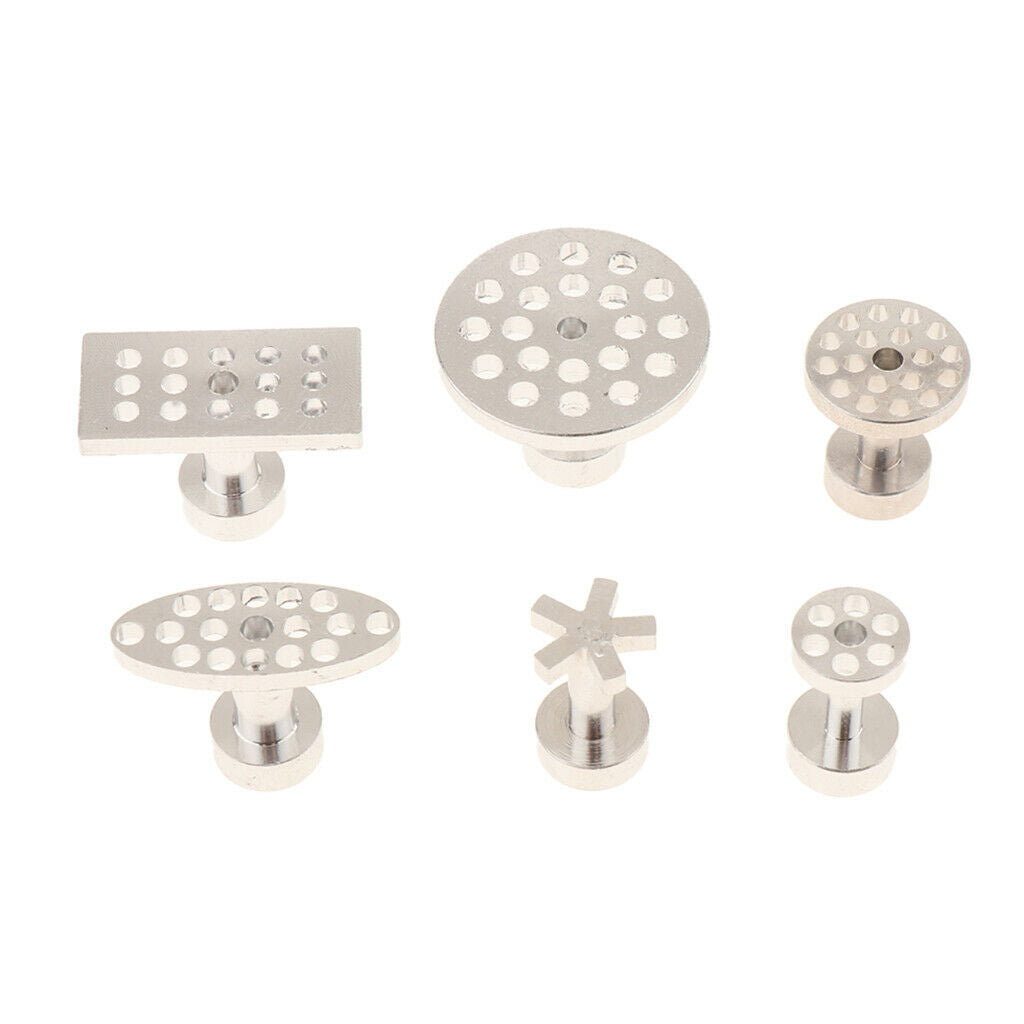 6pcs Puller Tabs - Automotive Paintless Dent Repair Tools Glue Pulling Tabs -