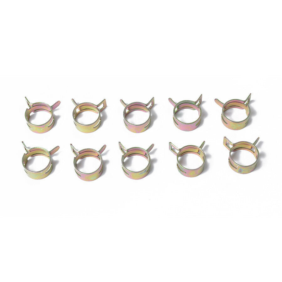 80pc Fuel Line Hose Spring Clip Water Pipe Air Tube Clamp Fastener 6-15mm 8 Size
