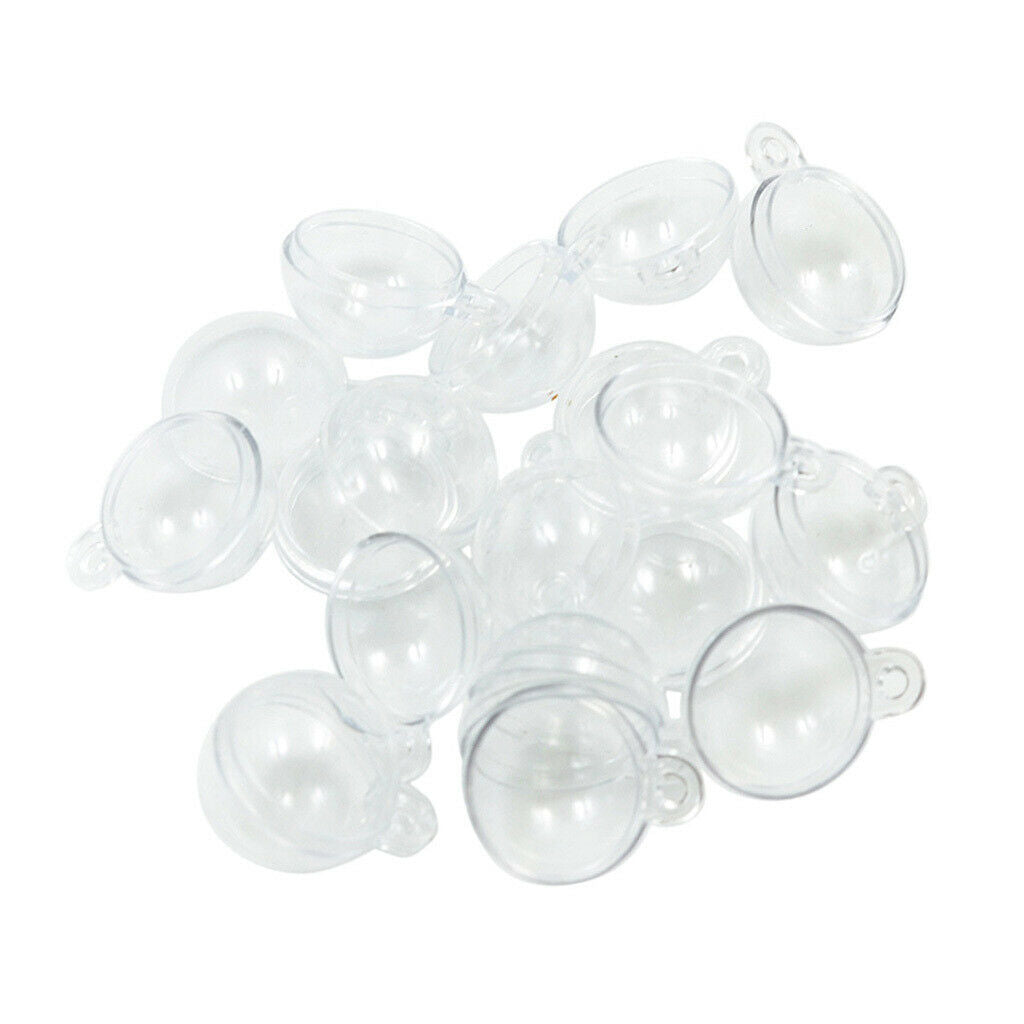 10Pcs Bath  Mold, DIY Clear Manual Filling Ball Mold Charms for Wedding Party