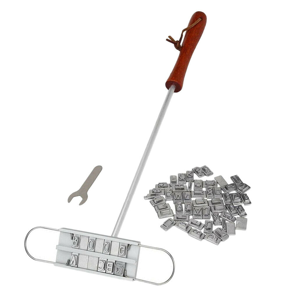 Custom BBQ Branding Metal - Set Of 55 Letters Stamps Garden Brand Meat Beef