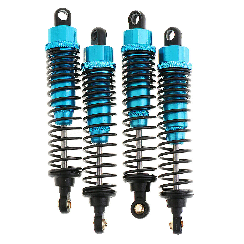 4 Pieces 1/10 RC Car Buggy Rear + Front Shock Absorber 106004 for HSP