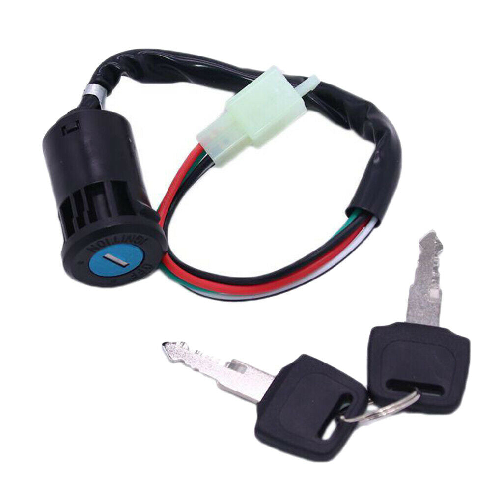 Ignition Key Barrel Switch Motorcycle 4-Wire On&Off 90cc Dirt Pit Bike