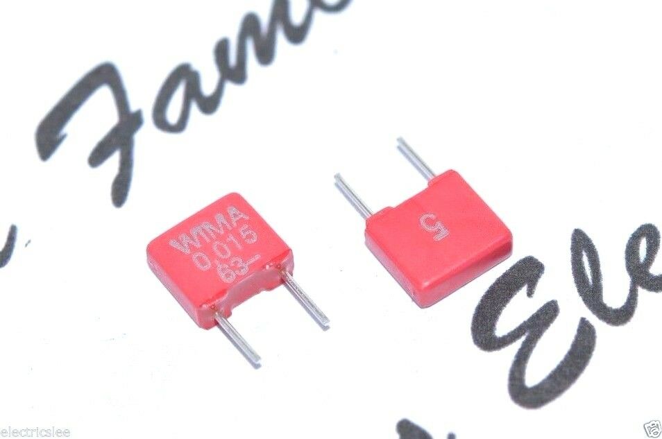 10pcs-WIMA MKS2 0.015uF (0,015µF 15nF) 63V 5% pitch:5mm Capacitor