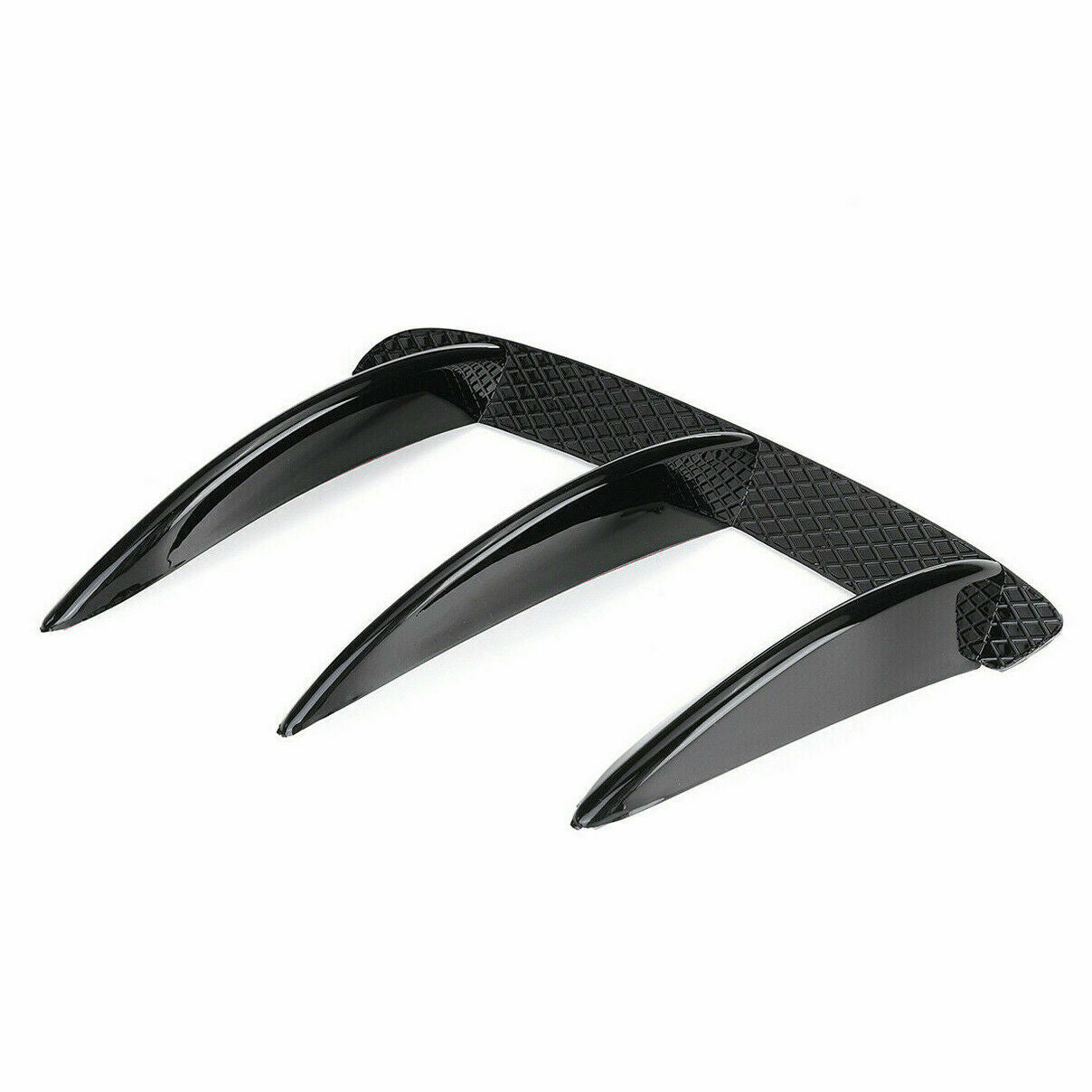 1Pair Left&Right Fit For Mercedes Benz Rear Bumper Splitter Canard Glossy Black